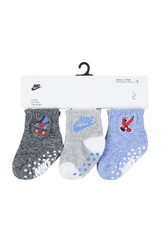 3 paires de chaussettes antidérapantes - Bleu - Nike