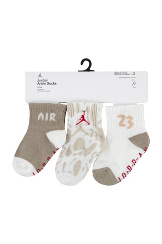3 paires de chaussettes antidérapantes - Beige - Jordan