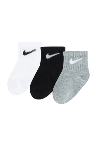 3 paires de chaussettes Swoosh - Gris et noir - Nike