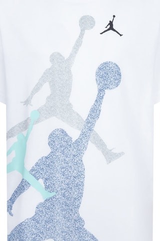 T-shirt Stacked - Blanc et bleu - Jordan