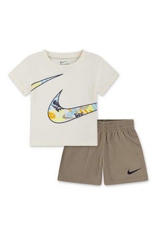 T-shirt et short Air - Kaki et beige - Nike