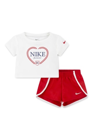 T-shirt et short Game Swoosh - Rouge et blanc - Nike