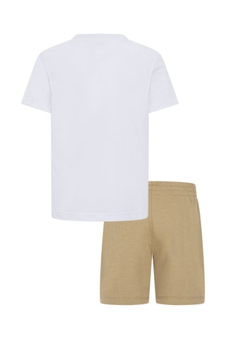 T-shirt et short Express - Blanc et beige - Nike