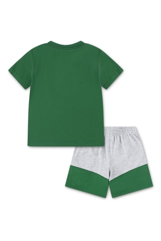 T-shirt et short Stacked - Gris clair chiné et vert foncé - Jordan