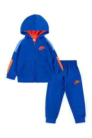 Sweat à capuche et pantalon - Bleu et orange - Nike