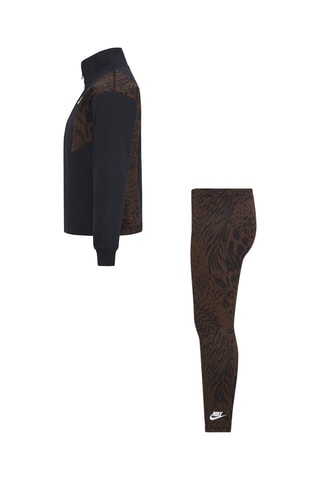 Veste et legging polaire - Marron et noir- Nike