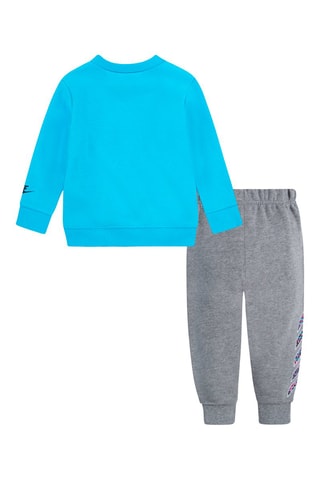 Sweat et pantalon - Turquoise et gris chiné - Nike