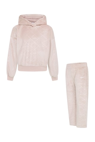 Sweat à capuche et pantalon en velours - Beige - Nike
