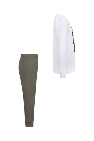 T-shirt et pantalon - Kaki et blanc - Nike