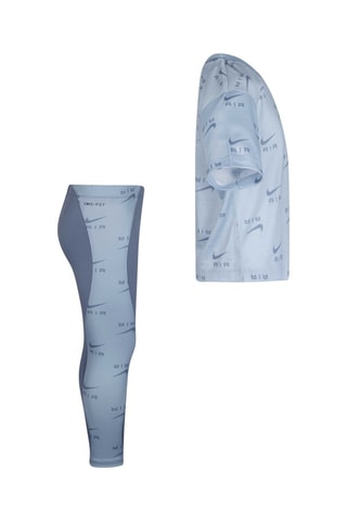 T-shirt et legging - Bleu - Nike