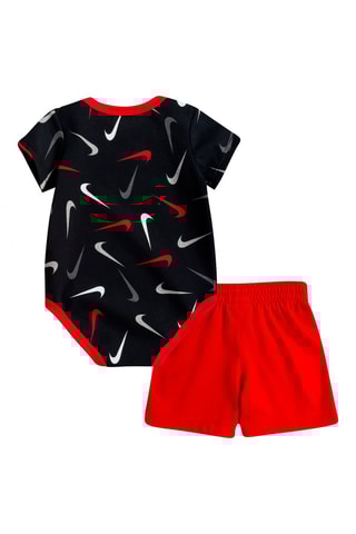 Body et short - Noir et rouge  - Nike