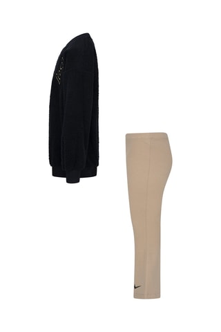 Sweat et pantalon - Beige et noir - Nike