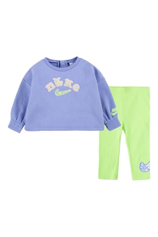 Sweat et legging Lilas et vert - Nike