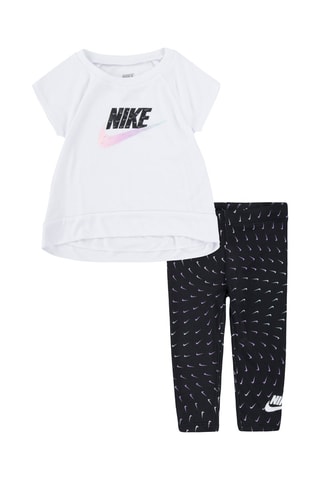 T-shirt et legging Blanc et noir - Nike