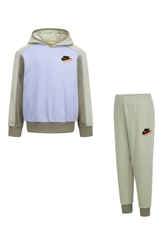 Sweat à capuche et pantalon NSW Reimagine - Kaki et blanc - Nike