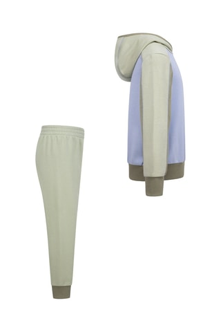 Sweat à capuche et pantalon NSW Reimagine - Kaki et blanc - Nike
