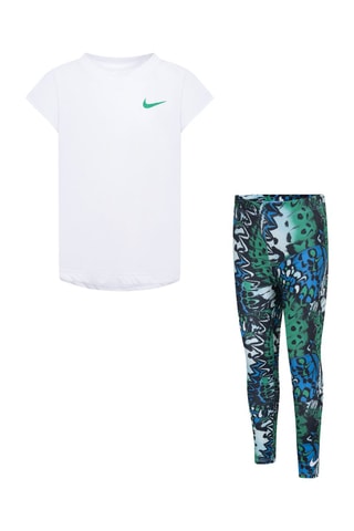 T-shirt et legging - Bleu - Nike