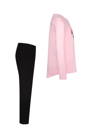 T-shirt et legging Rose et noir  - Nike