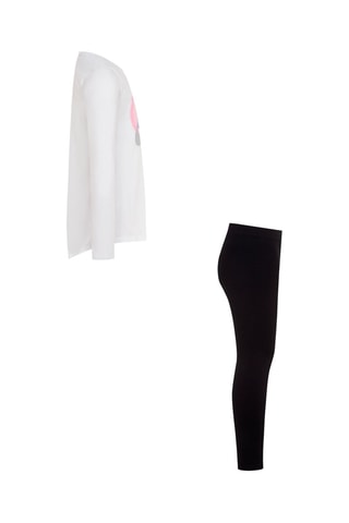 T-shirt et legging Blanc et noir  - Nike