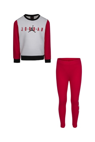 Sweat et legging Rouge et blanc - Jordan