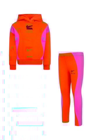 Sweat à capuche et legging Rouge - Nike