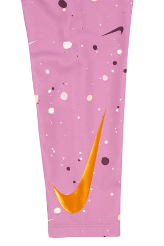 Sweat à capuche et legging tie and dye Gris chiné et mauve - Nike