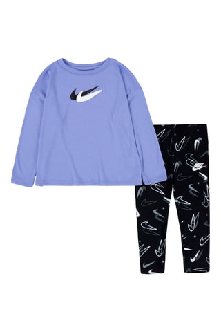 T-shirt et legging Mauve et noir  - Nike