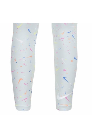 T-shirt et legging Gris chiné et blanc - Nike