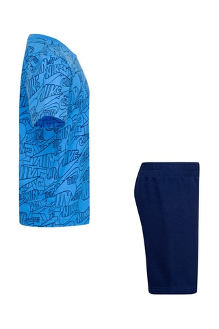 T-shirt et bermuda Bleu clair et bleu marine - Nike