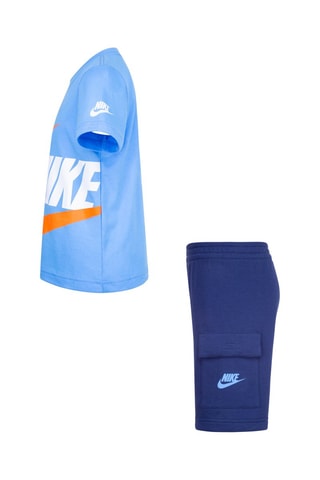 T-shirt et short Ciel et bleu marine - Nike