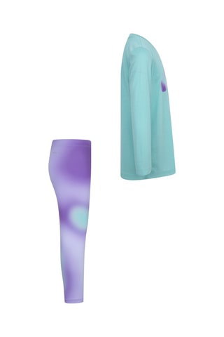 T-shirt et legging tie and dye - Violet et turquoise - Nike
