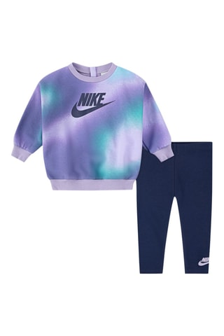 Sweat tie and dye et legging Nkg Solarized - Bleu marine - Nike