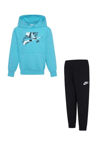 Sweat et pantalon Outside TL - Ciel et noir - Nike