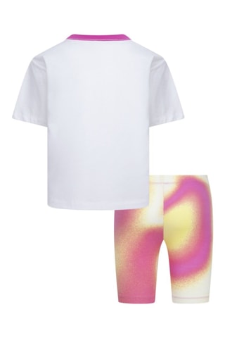 T-shirt et short tie and dye Lemonade - Blanc et rose - Jordan