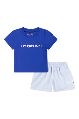 T-shirt et short Basleine - Bleu foncé et blanc - Jordan