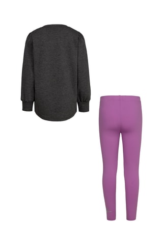 Tunique et legging Gris foncé chiné et violet - Nike