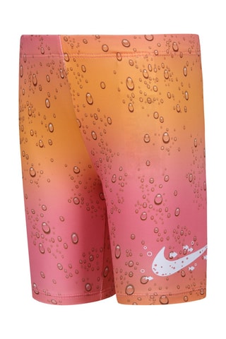 T-shirt et cycliste dip and dye - Blanc et rose - Nike