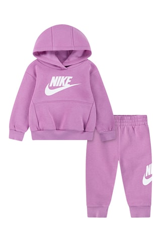 Sweat à capuche et jogging polaire - Rose