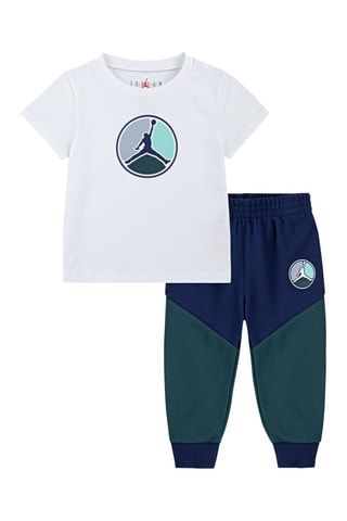 T-shirt et pantalon - Bleu marine et blanc