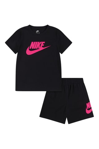 T-shirt et short - Noir et rose