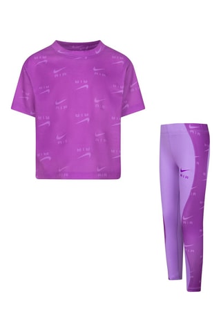 T-shirt et legging Violet et mauve - Nike