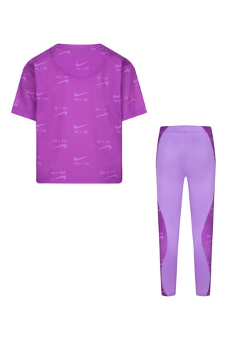 T-shirt et legging Violet et mauve - Nike