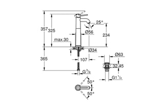 Mitigeur monocommande pour lavabo Start