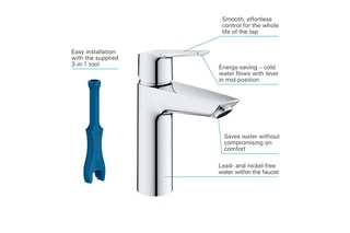 Mitigeur de lavabo avec bonde clic-clac - Start