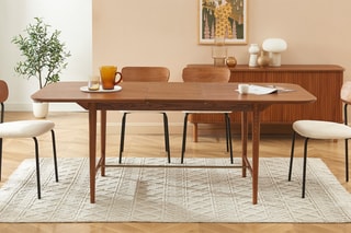 Table extensible en bois de frêne Jill - 160/201 x 90 x 75 cm