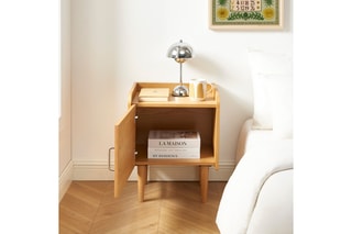 Table de chevet en bois de frêne Twiggy - 45 x 36,5 x 56,5 cm