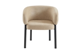 Fauteuil en tissu velours Abelia