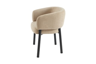 Fauteuil en tissu velours Abelia