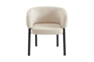Fauteuil en tissu velours Abelia