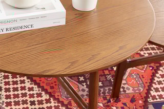 Table basse en frêne Dolly - 45 x 80 x 80 cm